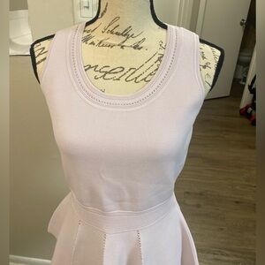 Sold sold WHBM Lavender Peplum Knit Top NWT